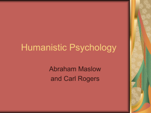 Humanistic Psychology