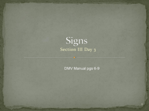 Signs - Staff Web Pages