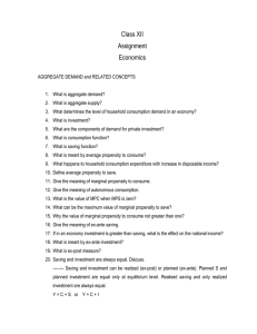 Aggregate Demand & Related Concepts: Economics Assignment