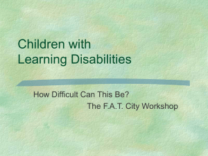 Learning Disabilities