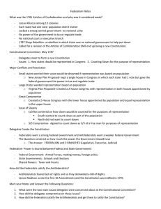 Federalism Notes