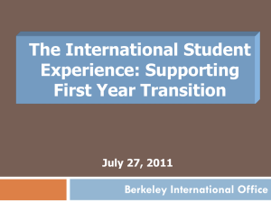 Getting Your International Students to Berkeley
