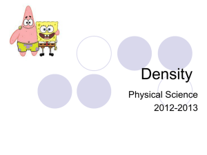 Density - iPrep Physical Science