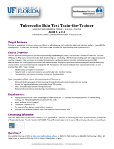 Tuberculin Skin Test Train-the