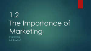 Importance of Marketing: Economic Benefits & Utility