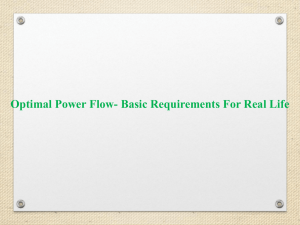 Optimal Power Flow- Basic Requirements For Real Life