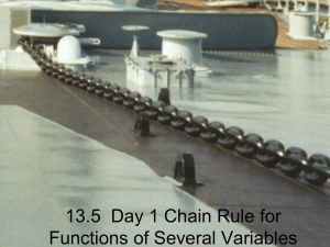 13.5 Chain Rule day 1