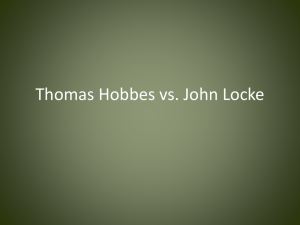 Thomas Hobbes vs. John Locke