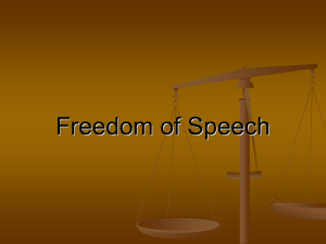 Freedom of Speech