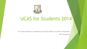 UCAS Guide for Students - Moate Community School