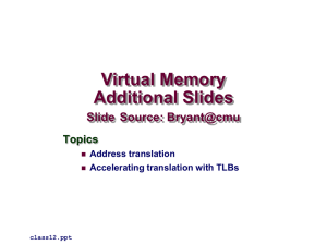 Virtual Memory - CS Course Webpages