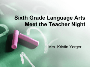 Meet the Teacher Information