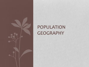 POPULATION GEOGRAPHY