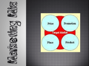 The Marketing Mix - Loudoun County Public Schools