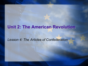 Unit 2: The American Revolution