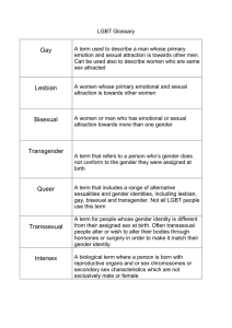 LGBT Glossary: Definitions of Key Terms