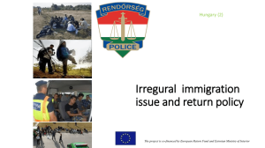 Irregural immigration issue and return policy