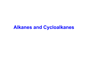 The structure of alkanes