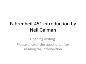 Fahrenheit 451 introduction by Neil Gaiman