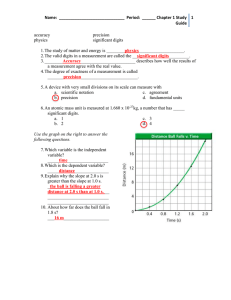 Physics Study Guide: Accuracy, Precision, Significant Digits