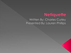 Netiquette