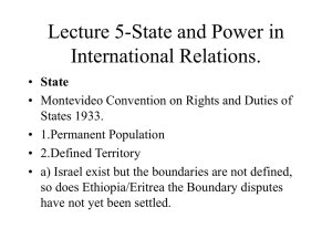 Lecture 14-State and Power in International Relations.