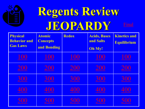 Organic Jeopardy