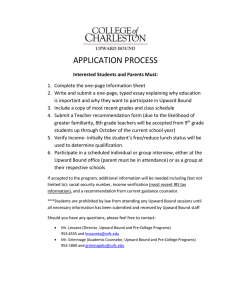 teacher recommendation form - Upward Bound and Pre