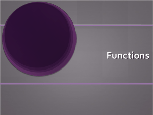 Functions