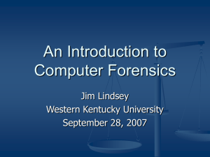 Introduction to Computer Forensics