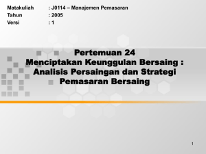 Competitive Marketing Strategies: Analysis & Planning