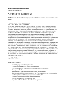Text-only Word doc - Disability Network Southwest Michigan