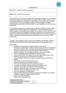 Job Description - Celtic Harmony