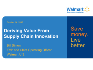 Deriving Value From Supply Chain Innovation