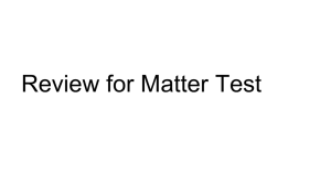 Review for Matter