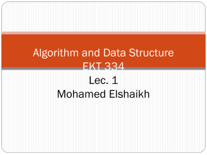 Introduction to Data Structures