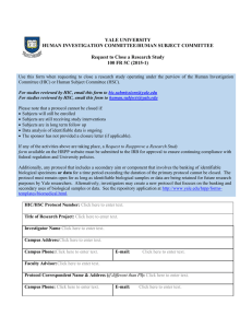 Request to Close a Research Study Involving