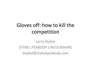 Gloves off: how to kill the competition
