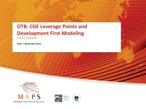 OTB – Leverage Points and Model Development