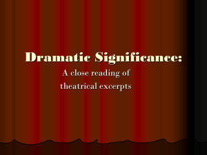 Dramatic Significance in Theatre: Analysis & Examples