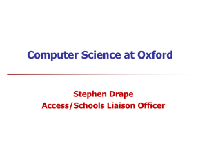 Computer Science at Oxford - Department of Computer Science