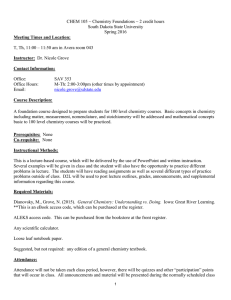 Chem 105 - South Dakota State University