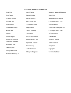 US History Test Review Terms 3/7/14Cold War Iron Curtain Truman