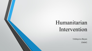 Humanitarian Intervention