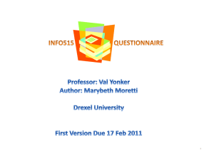 INFO 515 Questionnaire - Drexel University