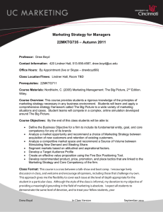 Marketing Strategy for Managers
