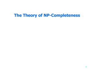 chap 3 The Theory of NP