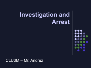CLU3M Investigation and Arrest