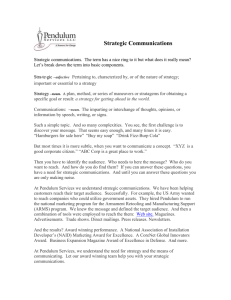 Strategic Communications