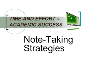 note-taking - Lakewood City Schools